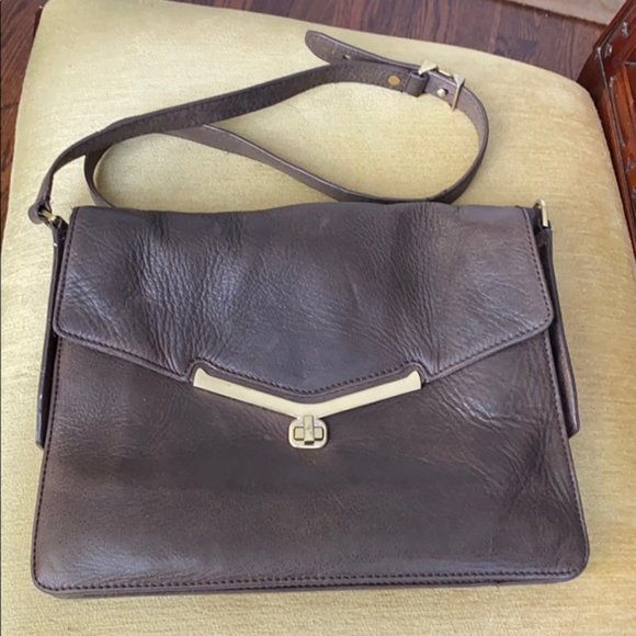 Botkier Valentina brown distressed leather shoulder bag - Picture 2 of 14